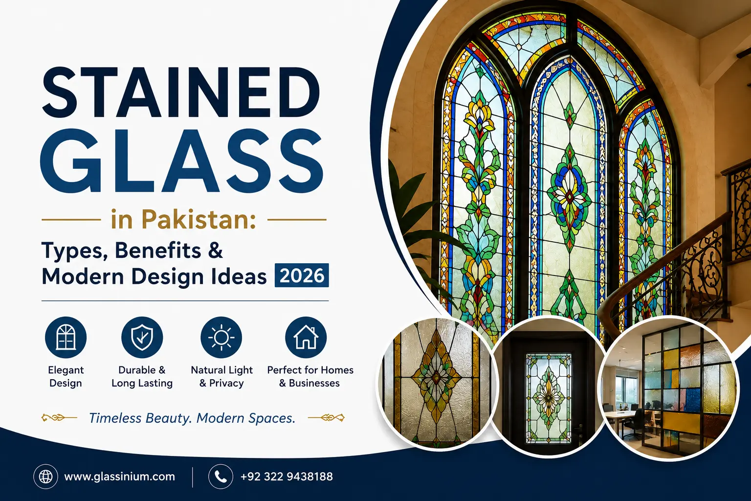 Stained Glass in Pakistan – Types, Benefits & Modern Design Ideas | Glassinium