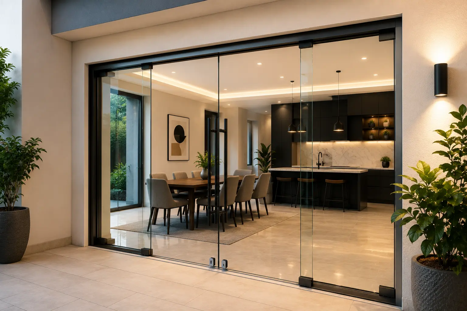 Frameless glass door - Glassinium