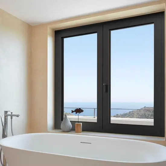 Thermal break aluminium windows installed in a modern home in Pakistan for superior insulation and energy efficiency.