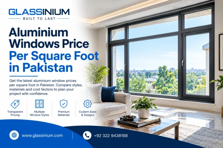 Aluminium Windows Price Per Square Foot in Pakistan | GLASS INIUM